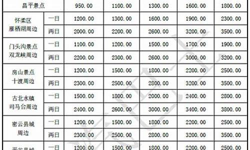 新能源汽车出租价格表最新_新能源汽车出租价格表