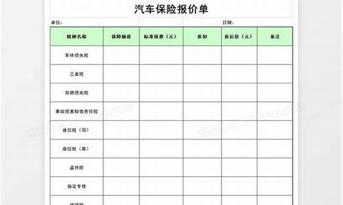 汽车保险报价_汽车保险报价查询平台人保